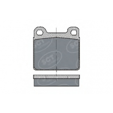 SP 126 PR SCT Комплект тормозных колодок, дисковый тормоз