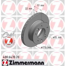 400.6470.20 ZIMMERMANN Тормозной диск