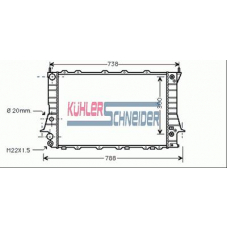 5011801 KUHLER SCHNEIDER Радиатор, охлаждение двигател