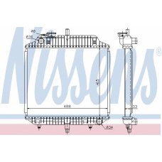 62516 NISSENS Радиатор, охлаждение двигателя