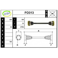 FO313 SERA Приводной вал