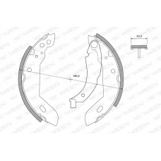 152-2269 WEEN Комплект тормозных колодок