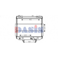 520030N AKS DASIS Радиатор, охлаждение двигателя