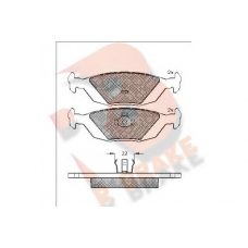 RB0775 R BRAKE Комплект тормозных колодок, дисковый тормоз