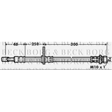 BBH7362 BORG & BECK Тормозной шланг