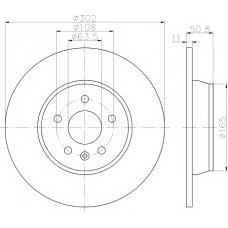 8DD 355 118-841 HELLA PAGID Тормозной диск