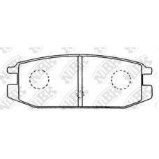 PN3152 NiBK Комплект тормозных колодок, дисковый тормоз