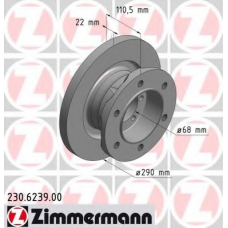 230.6239.00 ZIMMERMANN Тормозной диск