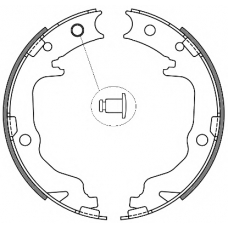4641.00 REMSA Комплект тормозных колодок, стояночная тормозная с