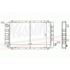 62129 NISSENS Радиатор, охлаждение двигателя