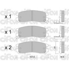 822-697-0 CIFAM Комплект тормозных колодок, дисковый тормоз