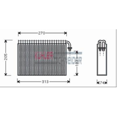 8700061 KUHLER SCHNEIDER Испаритель, кондиционер