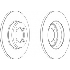 DDF527-1 FERODO Тормозной диск