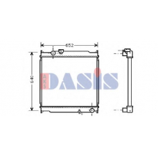 210025N AKS DASIS Радиатор, охлаждение двигателя