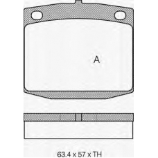 8110 14023 TRIDON Brake pads - front