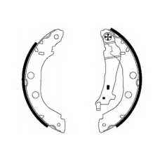 8DB 355 001-751 HELLA PAGID Комплект тормозных колодок