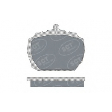 SP 231 PR SCT Комплект тормозных колодок, дисковый тормоз