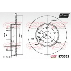 873553.6060 MAXTECH Тормозной диск