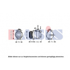 852442N AKS DASIS Компрессор, кондиционер