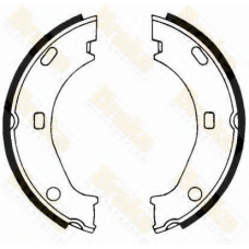 SH1242 BRAKE ENGINEERING Комплект тормозных колодок, стояночная тормозная с