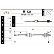 R1421 SNRA Приводной вал