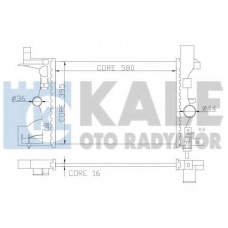 349200 KALE OTO RADYATOR Радиатор, охлаждение двигателя