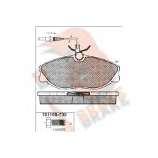 RB1108-700 R BRAKE Комплект тормозных колодок, дисковый тормоз