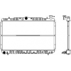 1220-0101 SAKURA  Automotive Радиатор, охлаждение двигателя