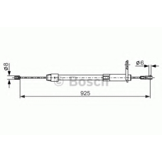 1 987 477 846 BOSCH Трос, стояночная тормозная система