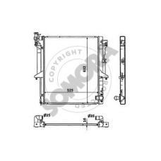187140 SOMORA Радиатор, охлаждение двигателя
