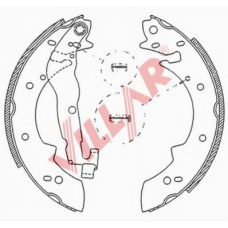 629.0524 VILLAR Комплект тормозных колодок