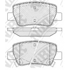 PN1838 NiBK Комплект тормозных колодок, дисковый тормоз