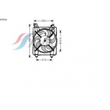 HY7518 AVA Вентилятор, охлаждение двигателя