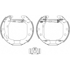 8DB 355 004-591 HELLA PAGID Комплект тормозных колодок