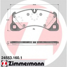 24553.160.1 ZIMMERMANN Комплект тормозных колодок, дисковый тормоз