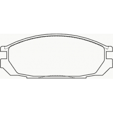 MDB1452 MINTEX Комплект тормозных колодок, дисковый тормоз