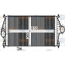 8ML 376 755-761 HELLA Интеркулер