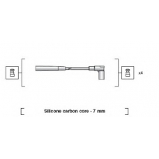 941318111236 MAGNETI MARELLI Комплект проводов зажигания