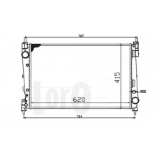 037-017-0071 LORO Радиатор, охлаждение двигателя