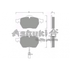 QV045-20 ASHUKI Комплект тормозных колодок, дисковый тормоз