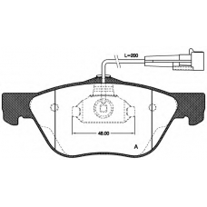 BPA0589.02 OPEN PARTS Комплект тормозных колодок, дисковый тормоз