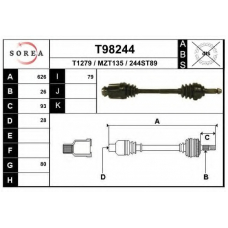 T98244 EAI Приводной вал