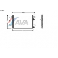 VW5153 AVA Конденсатор, кондиционер