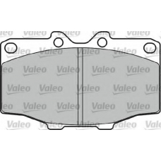 598921 VALEO Комплект тормозных колодок, дисковый тормоз