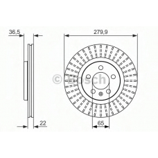 0 986 479 911 BOSCH Тормозной диск