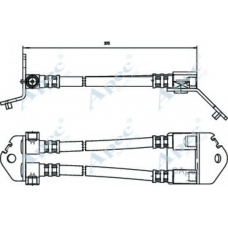 HOS3554 APEC Тормозной шланг