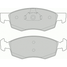 FD6846A NECTO Комплект тормозных колодок, дисковый тормоз