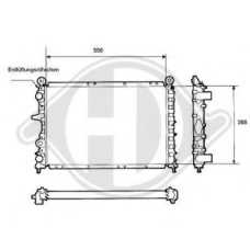 8109119 DIEDERICHS Радиатор, охлаждение двигателя