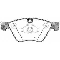 BPA1052.30 OPEN PARTS Комплект тормозных колодок, дисковый тормоз