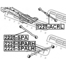 2225-SPA FEBEST Тяга задняя поперечная